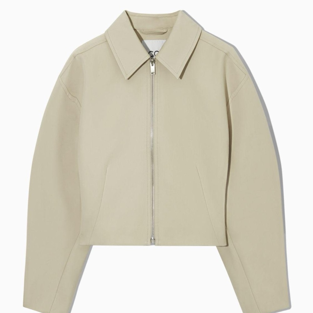 ISO minimal cropped jacket COS light beige
